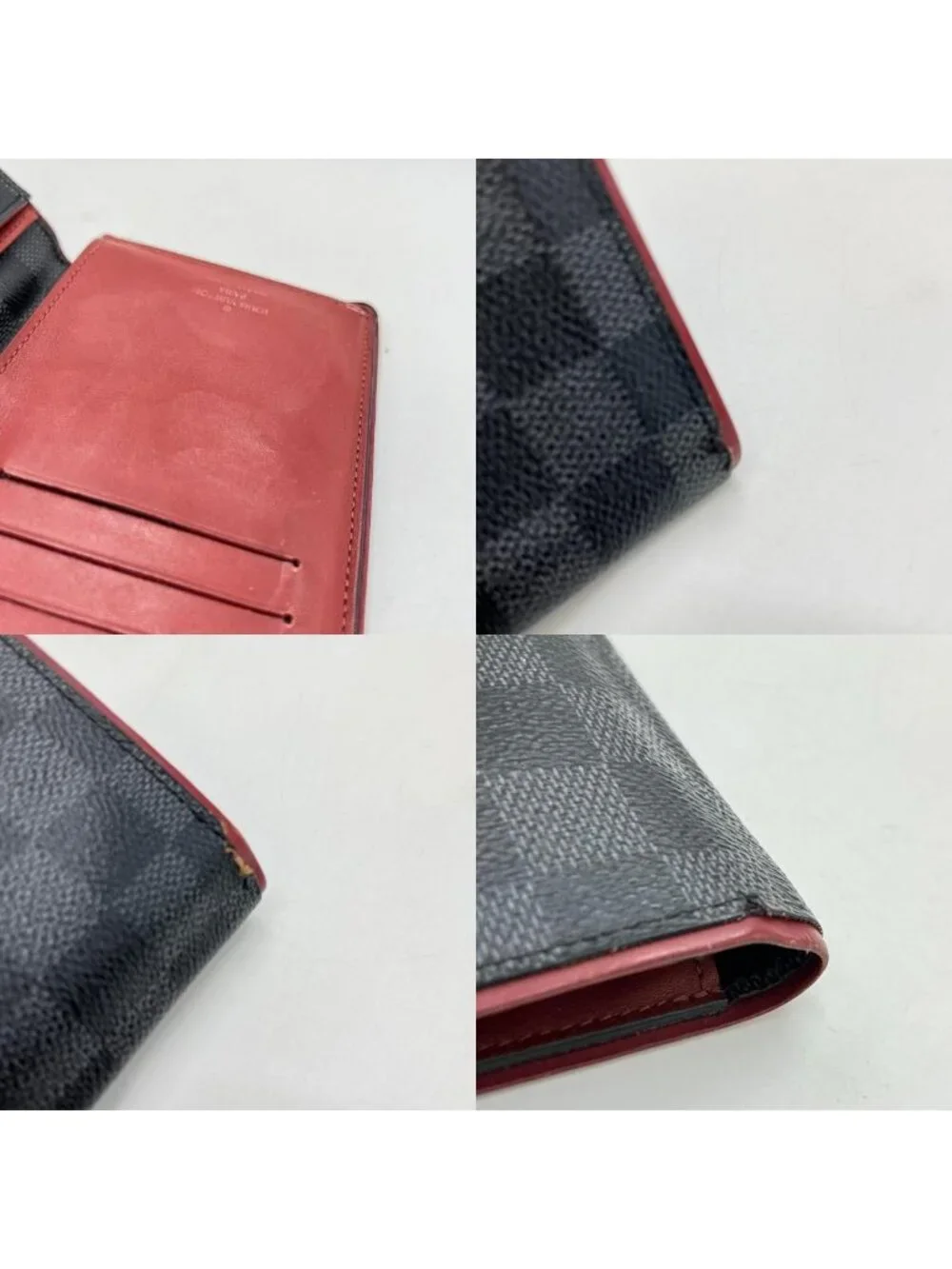 Louis Vuitton Bifold Wallet Damier Portefeuille Brazza Black Box Included